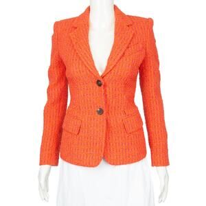 ALEXANDER MCQUEEN Bouclé Tweed Blazer Jacket 36 US 0